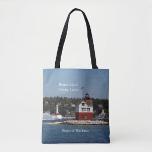 Ronde Island Passage Lights over de hele canvas ta Draagtas