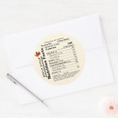 Ronde ivoren mannetjesspuit Voedings- en stofwisse Ronde Sticker (Envelop)
