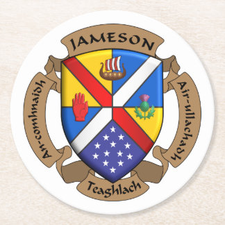 Ronde JamFam Coster- 4 Kartonnen Onderzetter