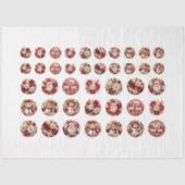 Ronde Kerst Afbeelding DIY Decoupage Ornament Craf Tissuepapier (Voorkant)