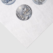 Ronde Kerst Afbeelding DIY Decoupage Ornament Craf Tissuepapier (Detail)