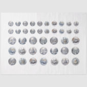 Ronde Kerst Afbeelding DIY Decoupage Ornament Craf Tissuepapier (Voorkant)