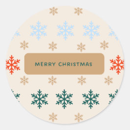 Ronde Kerst stickers