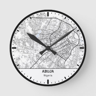 Ronde klok Abuja Klok Stad Lijn Kunst