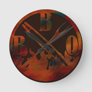 Ronde klok BBQ time