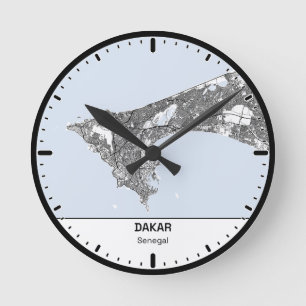 Ronde Klok Dakar Klok Stad Lijn Kunst