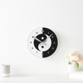 Ronde klok in zwart/wit-yin en Yang-stijl (Huis)