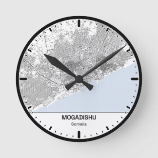 Ronde Klok MogadishuClock City Lijn Kunst