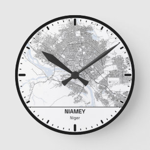 Ronde Klok Niamey Clock City Lijn Kunst