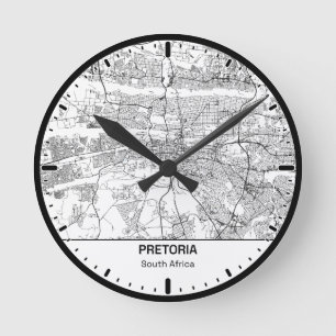 Ronde klok Pretoria Clock City Lijn Kunst