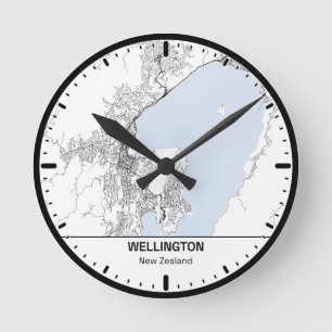 Ronde klok Wellington Clock City Lijn Kunst