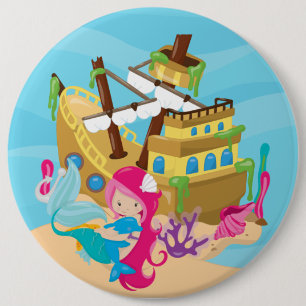 Ronde knop button 6,0 cm