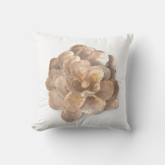 Ronde kussen Oyster Shell Blossom Wit en Goud