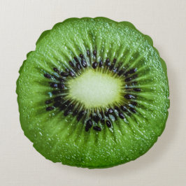 ronde kussen van kiwi's