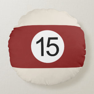 Ronde kussens Billard Boule #15