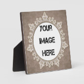 Ronde  Lace Art Plaque Fotoplaat (Voorkant)