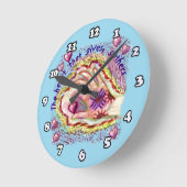 Ronde Le coeur donne une horloge (Angle)