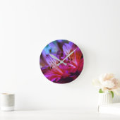 Ronde Lilies Floral Mur Horloge (Maison)
