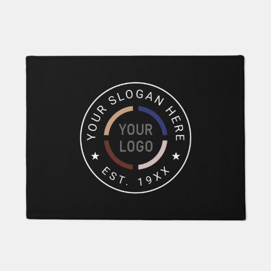 Ronde Logo Business Branded Deurmat (Voorkant)