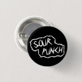 Ronde Logo Button (zwart) (Voorkant /achterkant)