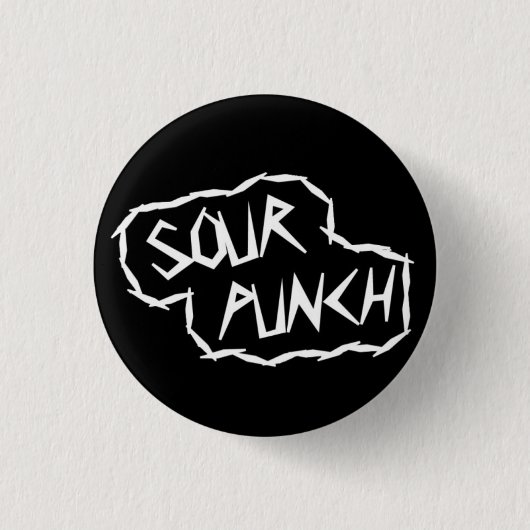 Ronde Logo Button (zwart) (Voorkant)