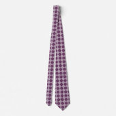 Ronde Logo Diamond Pattern Necktie Stropdas (Achterkant)
