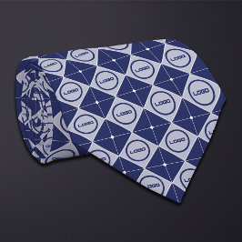 Ronde Logo Diamond Pattern Necktie Stropdas