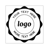 Ronde logo met tekst Zakelijke rubberen stempel (Afrduk)