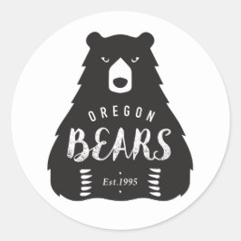 Ronde Logo sticker, glanzend, klein, 1½ inch Ronde Sticker