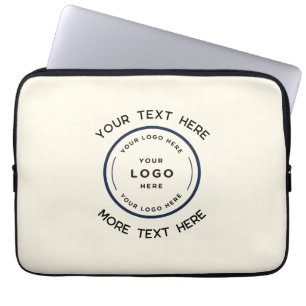 Ronde logo tekst Promotionele Business licht Laptop Sleeve
