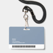 Ronde Logo Verpleegkundige Fotonaam Streepjescode Badge (Achterkant met lanyard)