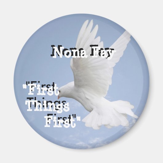 Ronde magneet - Gepersonaliseerd (Voorkant)