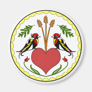 Ronde Magneet - Lange, Happy Relatie Hex