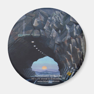 Ronde magneet "Tunnelvision"