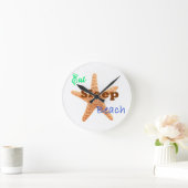 Ronde Manger Dormir Plage - Horloge (Maison)