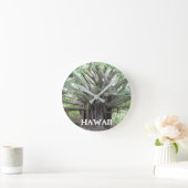 Ronde Maui Hawaii Bayan Tree Horloge (Maison)