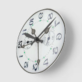 Ronde Mess avec votre horloge de tête (Angle)