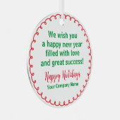 Ronde Metalen Kerst Ornament Vakantie aangepaste t (Voorkant Rechts)