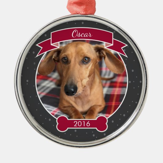 Ronde metalen versiering ornament (Voorkant)