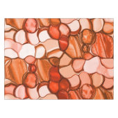 Ronde misvormige vormen zoals zaden, koraal en roo tafelkleed (Voorkant (Horizontaal))