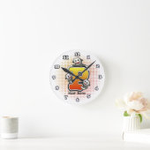 Ronde Monogram P Sock Monkey Horloge (Maison)
