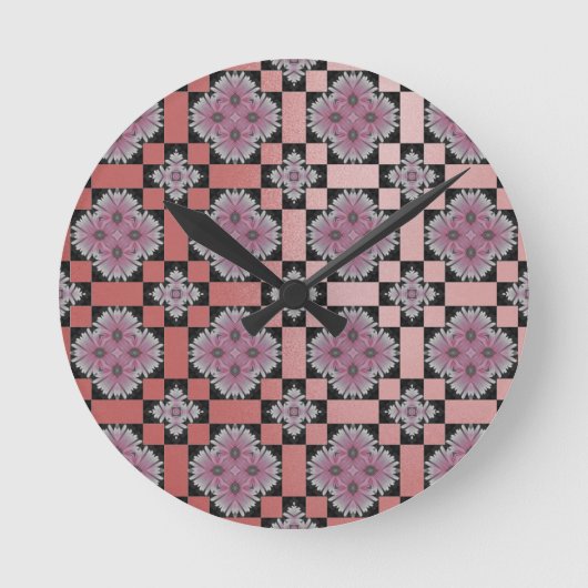 Ronde MVB Chic Gerbera Horloge rose Fleur (Recto)