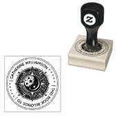 Ronde  mystieke zon Dit boek behoort tot Rubberstempel (Gestempeld)