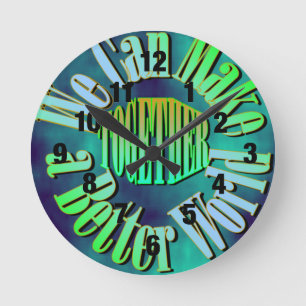 Ronde Nous pouvons faire une horloge mondiale meilleure