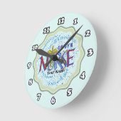 Ronde Ob Gyn Motto personnalisée Horloge infirmière (Angle)