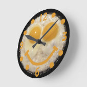 Ronde Oeufs frits Bonne horloge faciale (Angle)