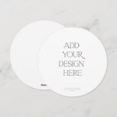 Ronde of vierkante Kaart afdrukken (Voorkant / Achterkant)