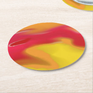 Ronde Onderzetter Marmer 5 Art Design Set