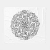 Ronde ontwerpmodule fleece deken (Voorkant (Horizontaal))