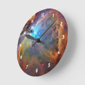 Ronde Orion Nebula Space Galaxy Horloge (Angle)
